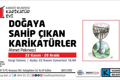KADIKÖY’DE “DOĞAYA SAHİP ÇIKAN KARİKATÜRLER” SERGİSİ