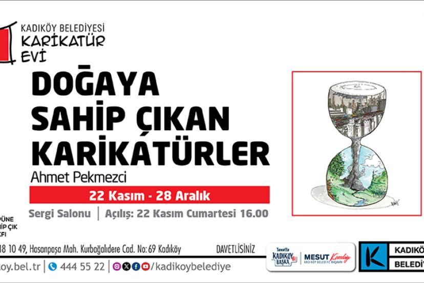 KADIKÖY’DE “DOĞAYA SAHİP ÇIKAN KARİKATÜRLER” SERGİSİ