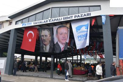 PENDİK’TE YAYALAR SEMT PAZARI