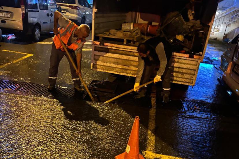 KARTAL’DA FIRTINA VE YAĞIŞA KARŞI ÖNLEM
